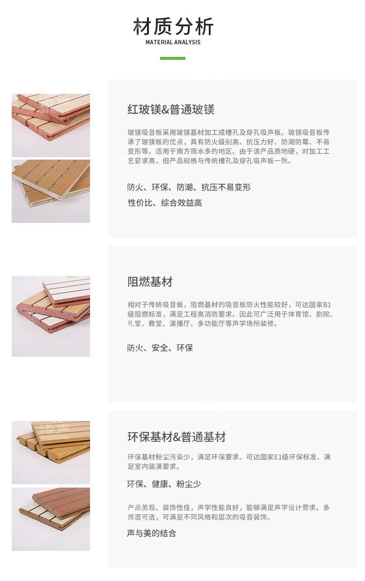 木塑吸音板材質(zhì)分析 木塑吸音板材質(zhì)分析